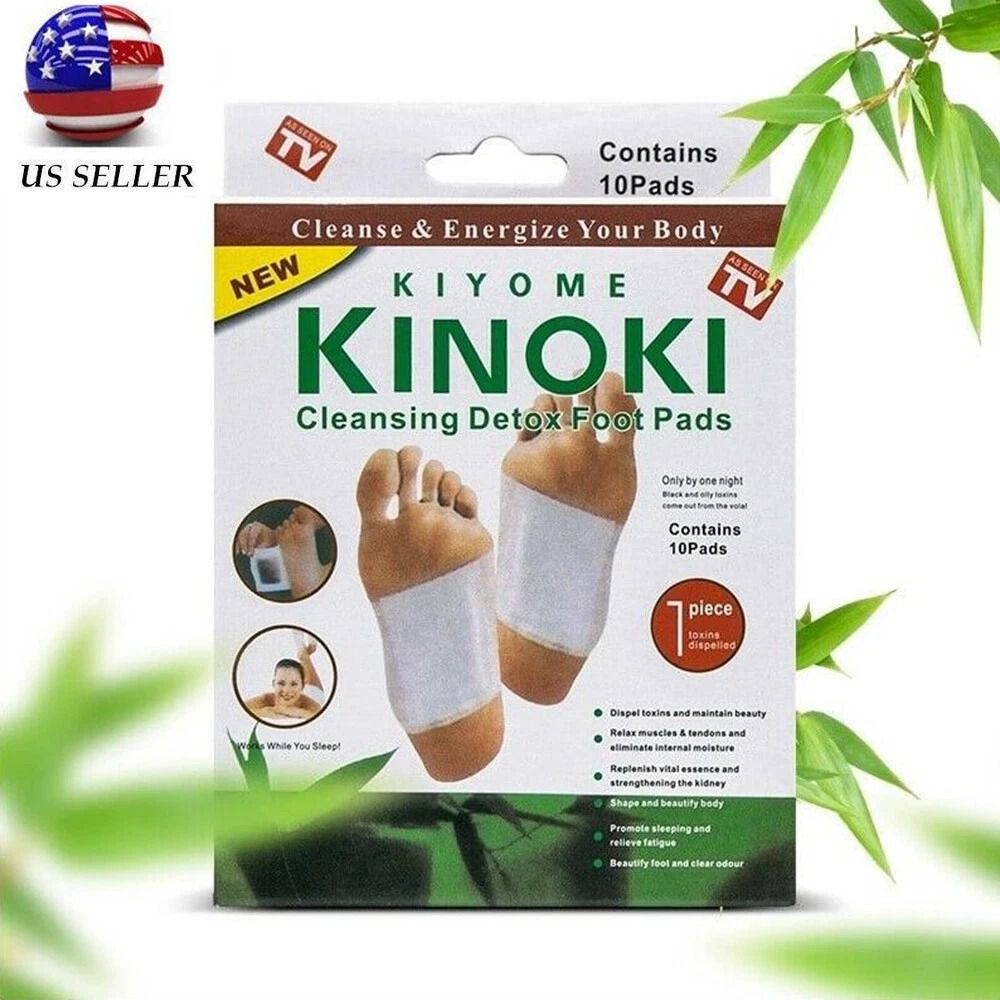 10 Cleansing Detox Foot Pads  Herbal Organic Patches For Pain Relief  Toxin Removal 8