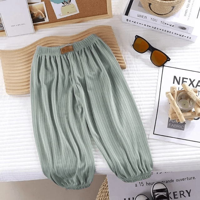 Kids Summer MosquitoProof Pants  Lightweight Breathable Cotton Trousers For Boys And Girls 3