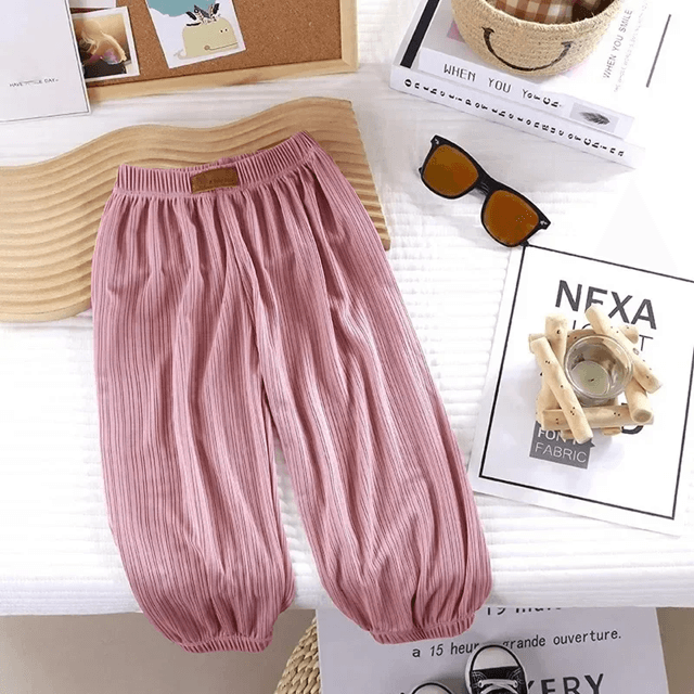 Kids Summer MosquitoProof Pants  Lightweight Breathable Cotton Trousers For Boys And Girls 4