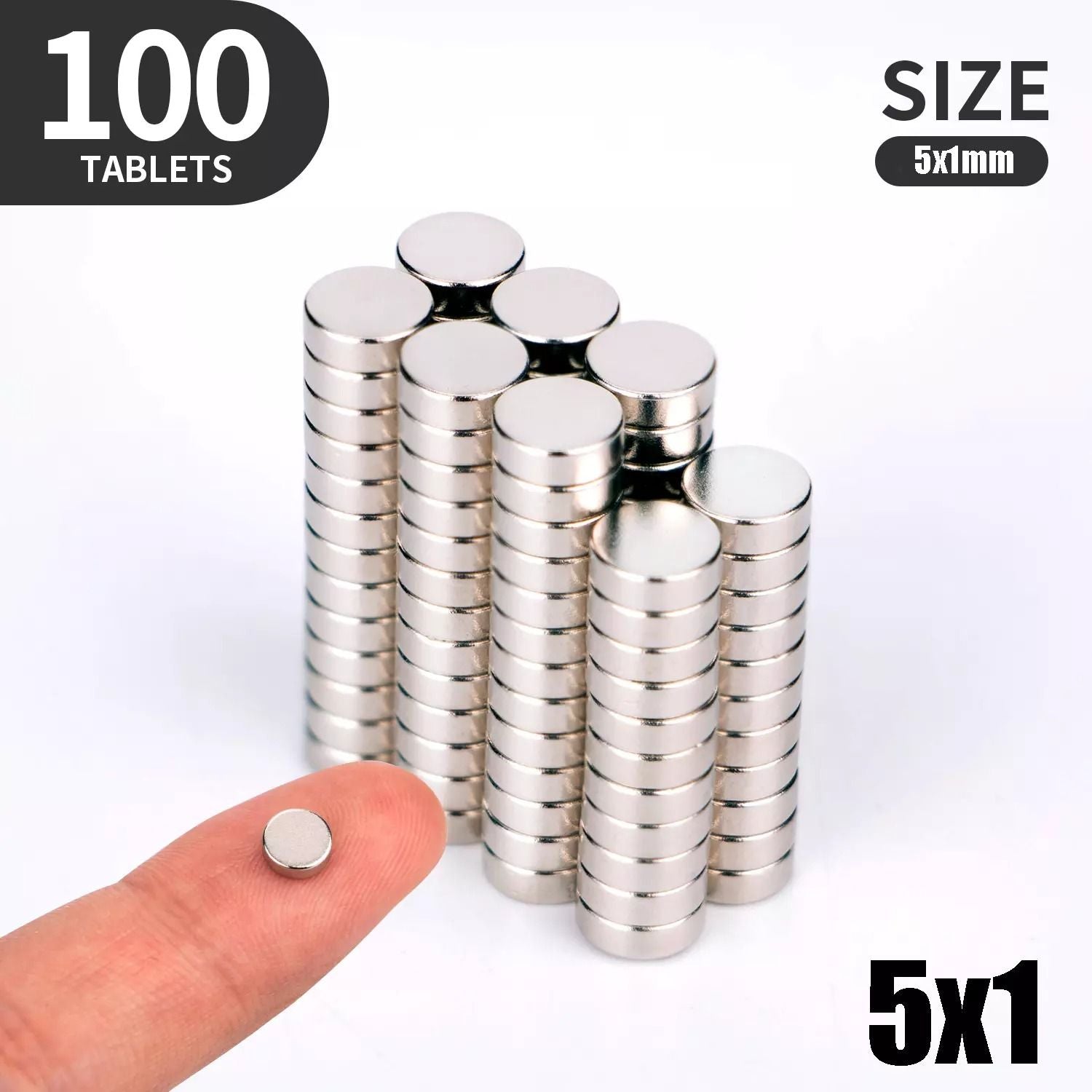 100pcs Neodymium Magnets Round Disc N35 Super Strong Rare Earth Magnets Perfect For DIY Crafts  Sci 10