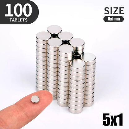 100pcs Neodymium Magnets Round Disc N35 Super Strong Rare Earth Magnets Perfect For DIY Crafts  Sci 10