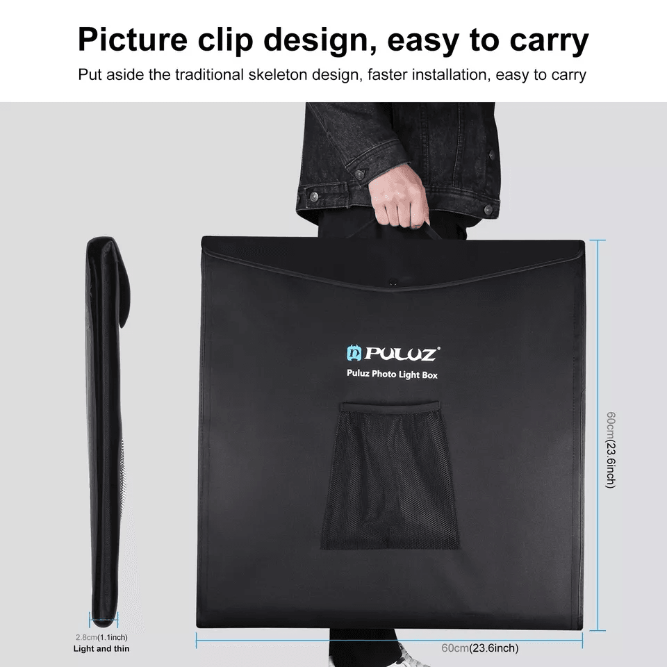 Portable LED Light Box Tent Kit With Foldable Photo Studio 6 Color Backgrounds High Brightness Idea 8