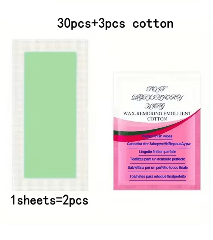 Cold Wax Hair Removal Strips  10 To 50 Pack Facial  Body Wax Paper For Smooth Skin At Home 6