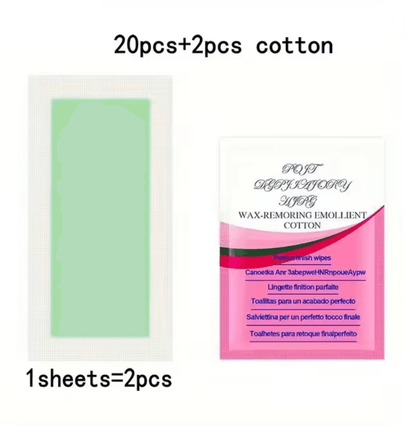 Cold Wax Hair Removal Strips  10 To 50 Pack Facial  Body Wax Paper For Smooth Skin At Home 5