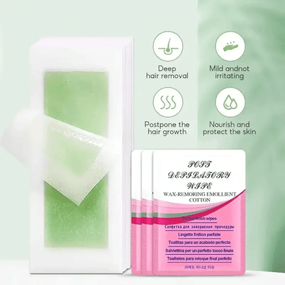 Cold Wax Hair Removal Strips  10 To 50 Pack Facial  Body Wax Paper For Smooth Skin At Home 1