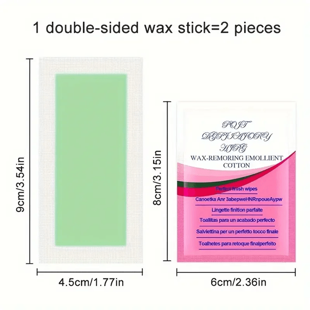 Cold Wax Hair Removal Strips  10 To 50 Pack Facial  Body Wax Paper For Smooth Skin At Home 2