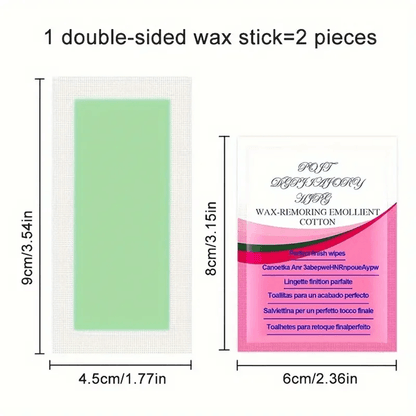 Cold Wax Hair Removal Strips  10 To 50 Pack Facial  Body Wax Paper For Smooth Skin At Home 2