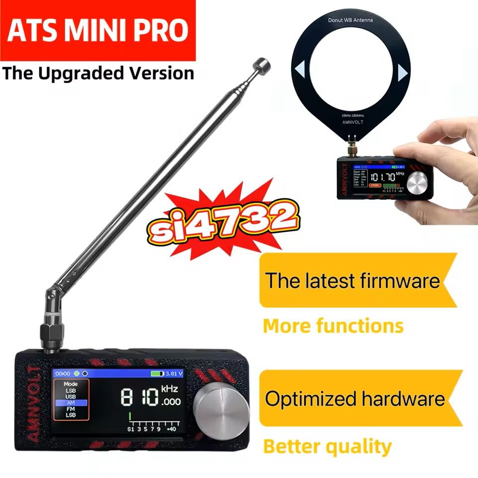 All-Band Portable Radio with IPS Screen and USB/LSB Receiver