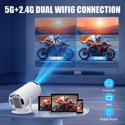4K Mini Projector Lumen LED UHD WiFi Bluetooth Portable Home Theater Projector For Indoor  Outdoor  11
