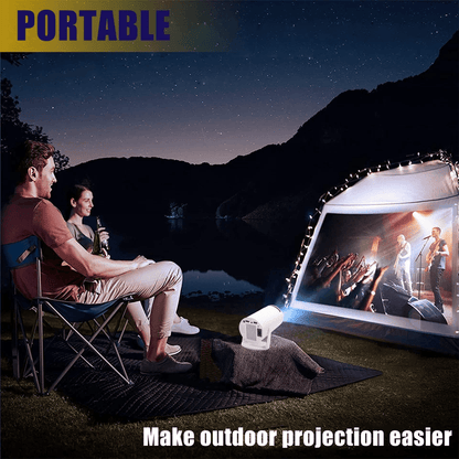 4K Mini Projector Lumen LED UHD WiFi Bluetooth Portable Home Theater Projector For Indoor  Outdoor  7