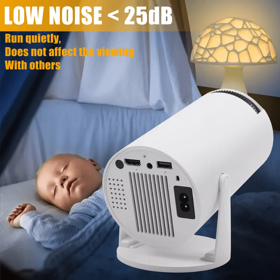 4K Mini Projector Lumen LED UHD WiFi Bluetooth Portable Home Theater Projector For Indoor  Outdoor  2