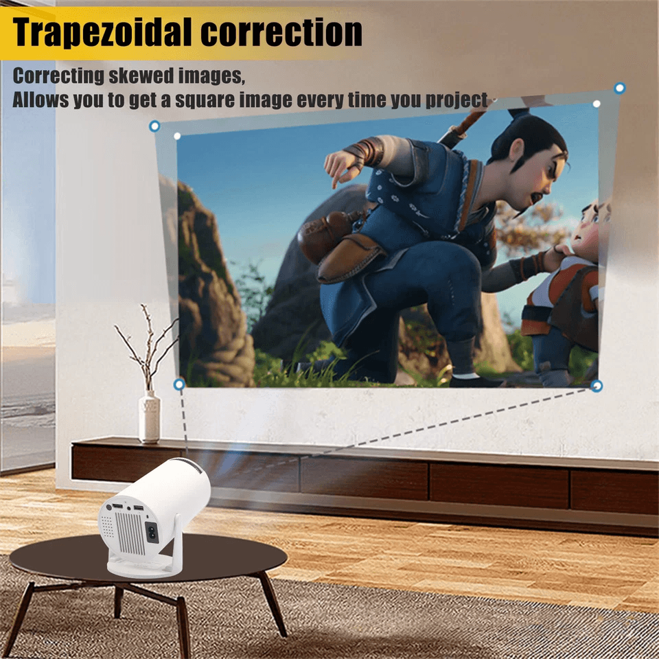 4K Mini Projector Lumen LED UHD WiFi Bluetooth Portable Home Theater Projector For Indoor  Outdoor  9