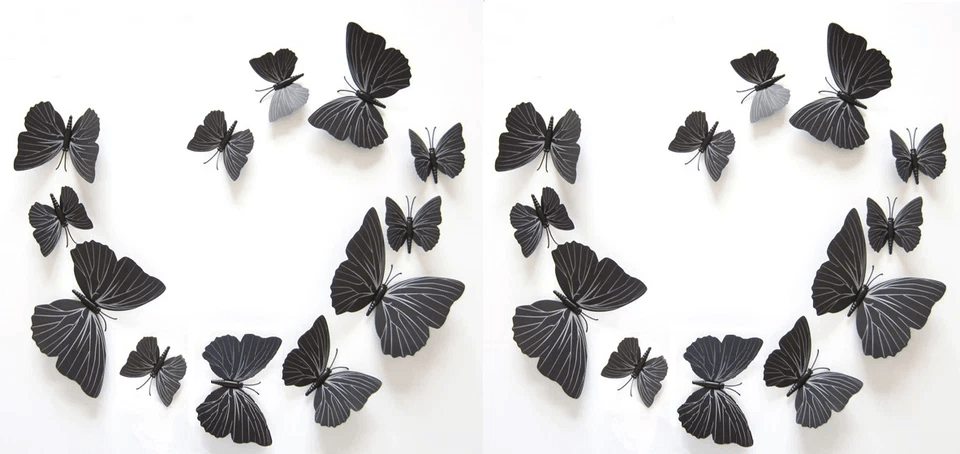 3D Butterfly Wall Stickers  Magnetic Decals Home Room Decor Magnetic  Peel And Stick Butterfly Deca 2