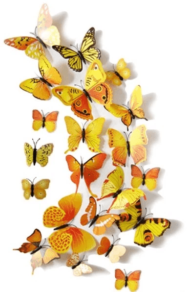 3D Butterfly Wall Stickers  Magnetic Decals Home Room Decor Magnetic  Peel And Stick Butterfly Deca 4