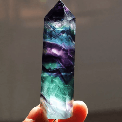 Rainbow Fluorite Healing Crystal Wands Obelisk Reiki Tower Point For Meditation Energy Balancing Ho 8