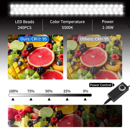 24 Large LED Light Box Photo Tent Dimmable Photography Studio Shooting Box For Professional Product