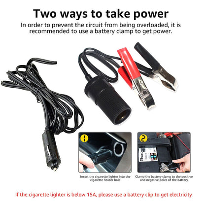 Portable Car Tire Inflator Heavy Duty Electric Air Compressor Pump For Auto  Vehicles 7