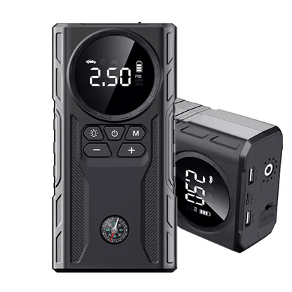MultiFunction Car Jump Starter Booster Jumper Box Power Bank Battery Charger  Air Pump For Vehicle