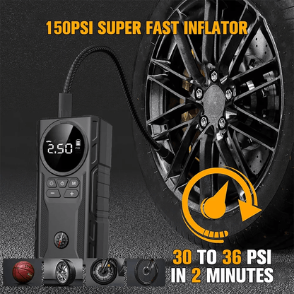 MultiFunction Car Jump Starter Booster Jumper Box Power Bank Battery Charger  Air Pump For Vehicle