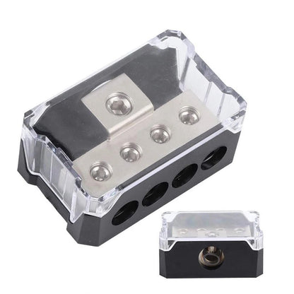 HeavyDuty Amp Distribution Block 024 To 4810 Gauge Power Ground Splitter For Stereo Systems 3