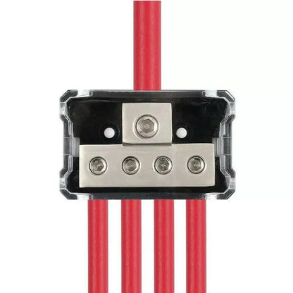 HeavyDuty Amp Distribution Block 024 To 4810 Gauge Power Ground Splitter For Stereo Systems 4