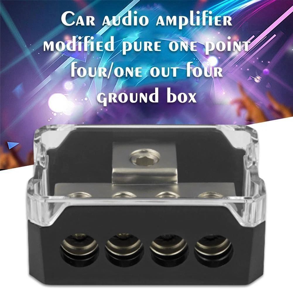 HeavyDuty Amp Distribution Block 024 To 4810 Gauge Power Ground Splitter For Stereo Systems 6