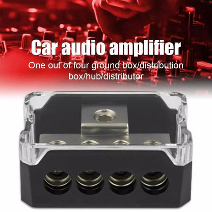 HeavyDuty Amp Distribution Block 024 To 4810 Gauge Power Ground Splitter For Stereo Systems 7