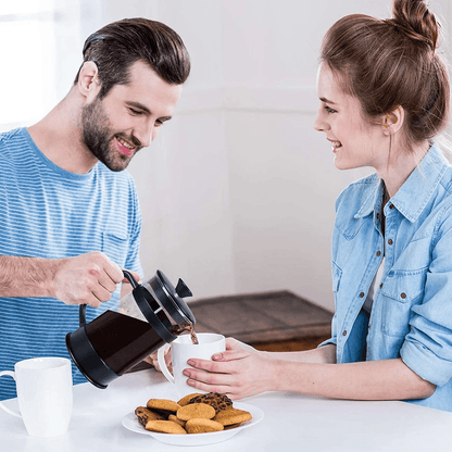 Premium Kitchen French Coffee Press Espresso  Tea Maker With Triple Filters Durable Stainless Steel 3