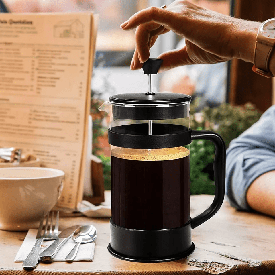 Premium Kitchen French Coffee Press Espresso  Tea Maker With Triple Filters Durable Stainless Steel 2