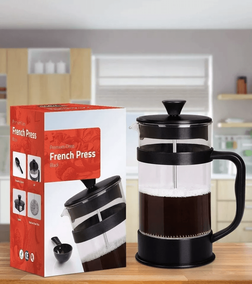 Premium Kitchen French Coffee Press Espresso  Tea Maker With Triple Filters Durable Stainless Steel 1