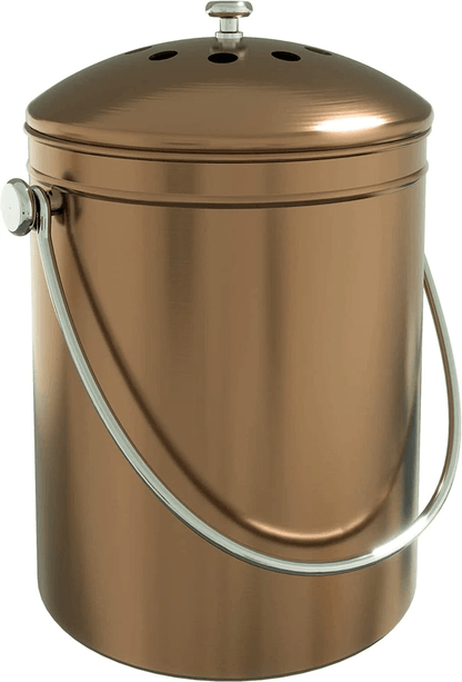Compost Bin With Lid Includes Spare Charcoal Filter Utopia Kitchen Countertop Compost Pail 3