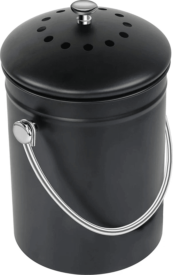 Compost Bin with Lid, Includes Spare Charcoal Filter, Utopia KitchenvCountertop Compost Pail