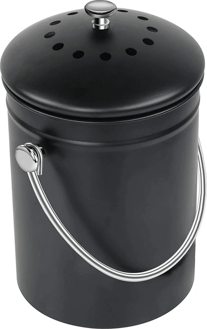Compost Bin with Lid, Includes Spare Charcoal Filter, Utopia KitchenvCountertop Compost Pail