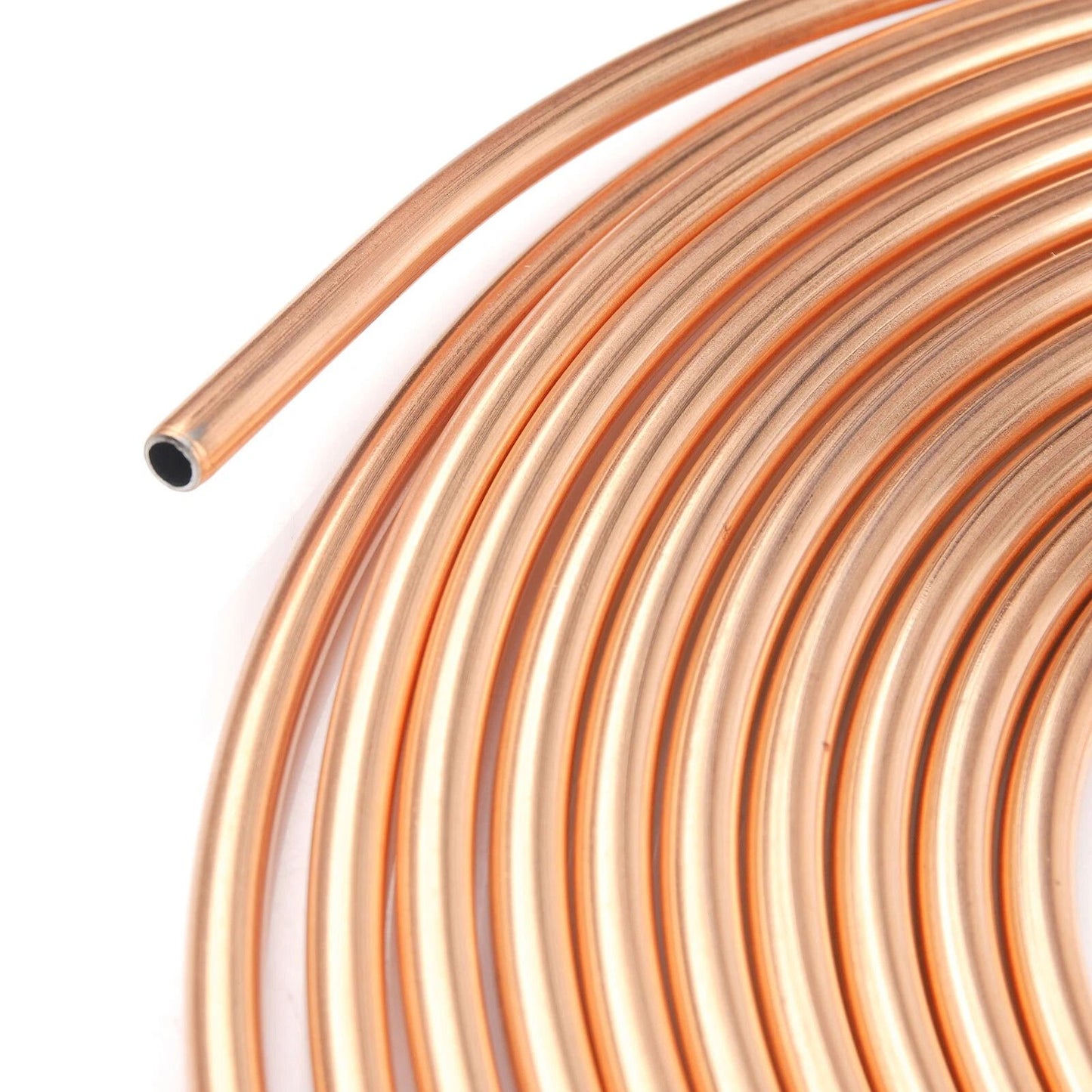Copper Nickel Brake Line Tubing Kit, 5/16" OD 25 Ft Coil Roll with All Size Fittings for Auto Repair