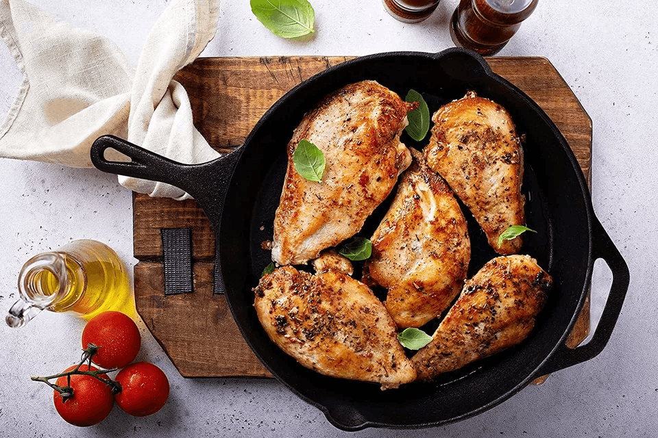 PreSeasoned Cast Iron Skillet By Utopia Kitchen HeavyDuty Multipurpose Frying Pan For Cooking Bakin 4