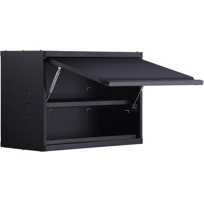 HeavyDuty WallMounted Metal Storage Cabinet  Adjustable Shelf Holds 120lbs Per Shelf 240lbs Total C 4