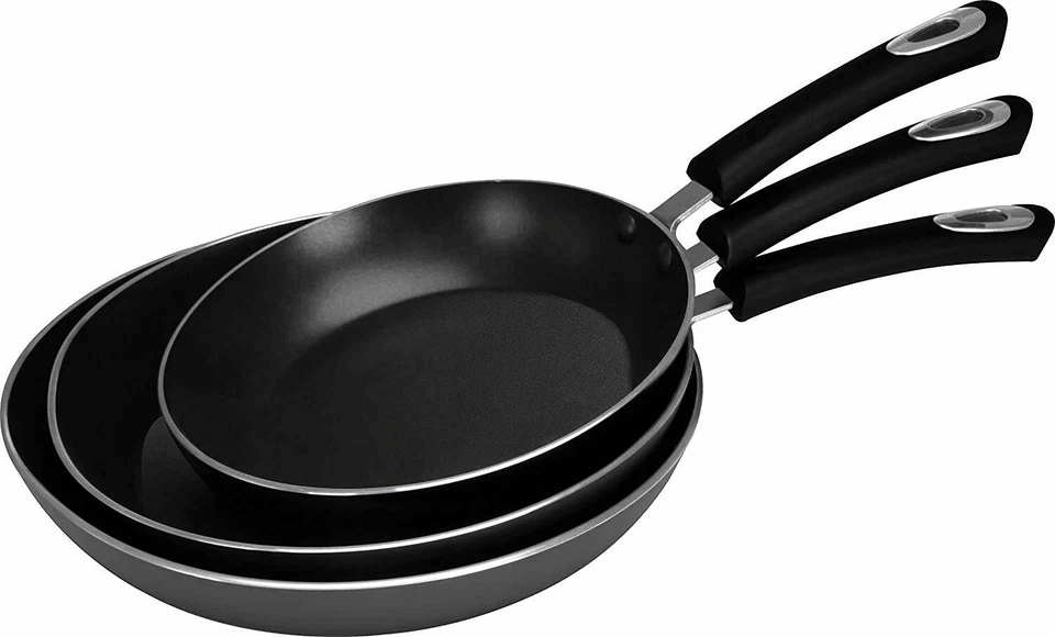 Nonstick Frying Pan Set With Induction Bottom Utopia Kitchen Skillets Durable NonStick Cookware Set 5