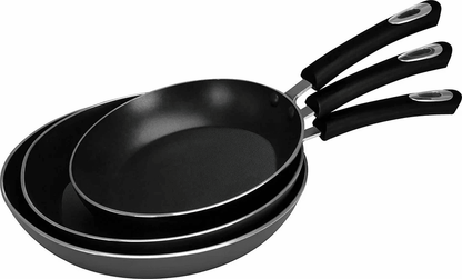 Nonstick Frying Pan Set With Induction Bottom Utopia Kitchen Skillets Durable NonStick Cookware Set 5