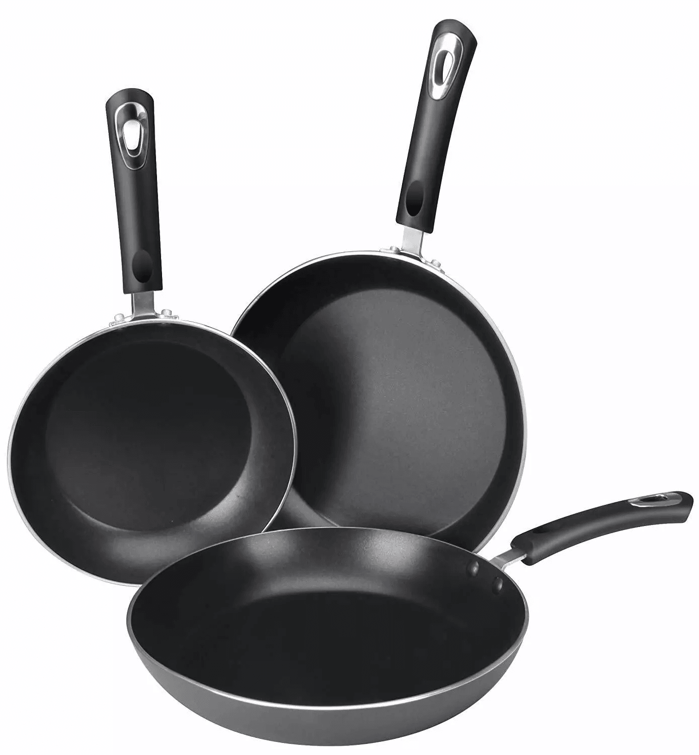 Nonstick Frying Pan Set With Induction Bottom Utopia Kitchen Skillets Durable NonStick Cookware Set 6