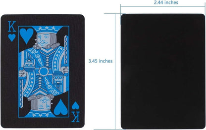 Premium Black PVC Poker Cards  Waterproof Plastic Magic Playing Cards For Table Games  Gifts 1