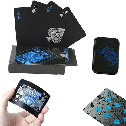 Premium Black PVC Poker Cards  Waterproof Plastic Magic Playing Cards For Table Games  Gifts 4
