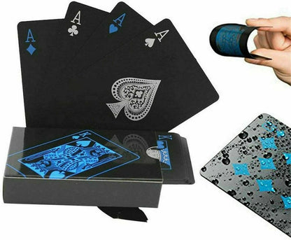 Premium Black PVC Poker Cards  Waterproof Plastic Magic Playing Cards For Table Games  Gifts 6