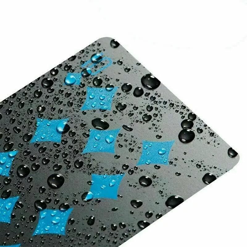 Premium Black PVC Poker Cards  Waterproof Plastic Magic Playing Cards For Table Games  Gifts 7