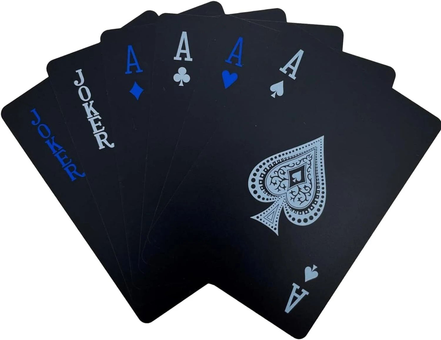 Premium Black PVC Poker Cards  Waterproof Plastic Magic Playing Cards For Table Games  Gifts 9