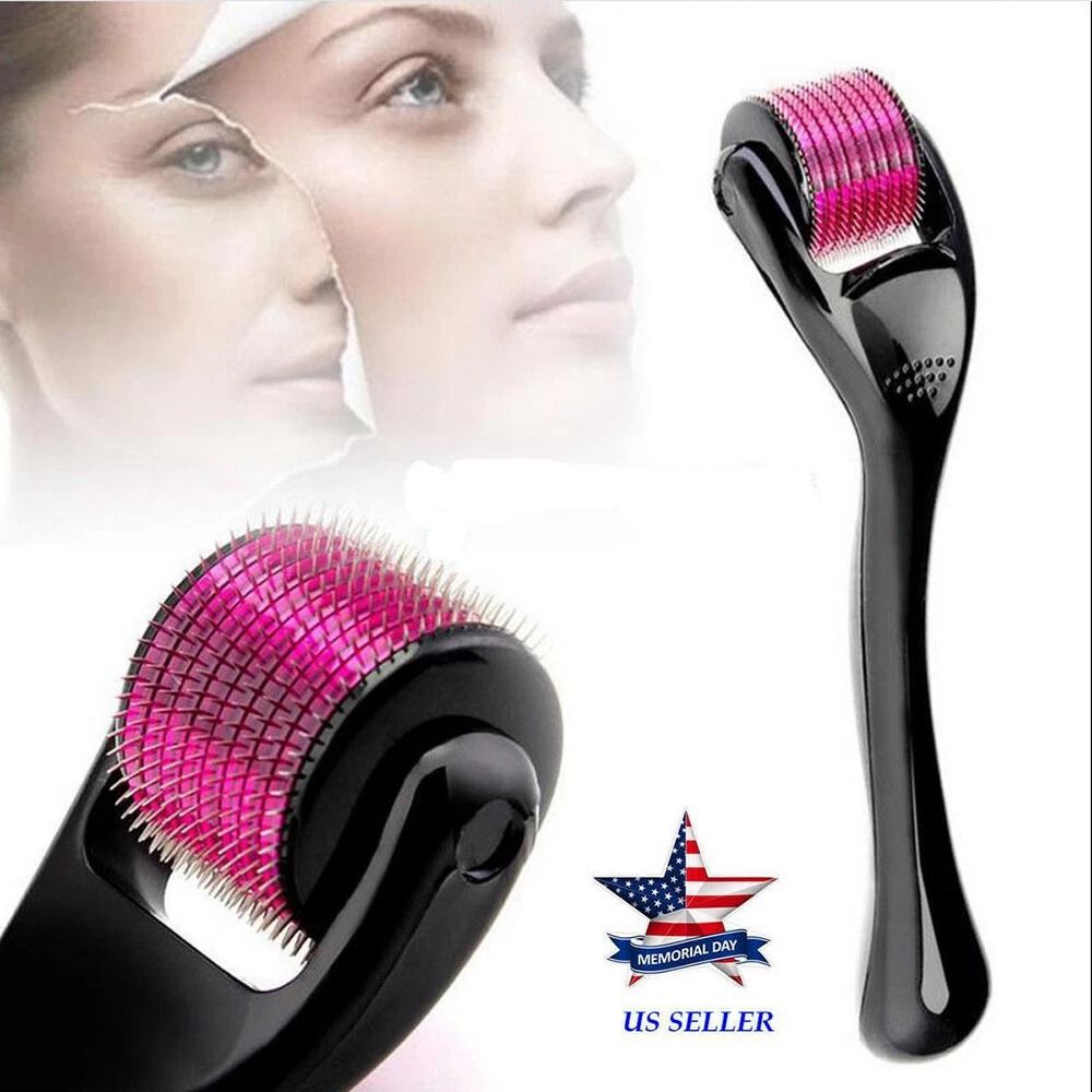 540 Titanium Microneedle Derma Roller For Hair  Beard Regrowth AntiHair Loss Skin Rejuvenation  Col 4