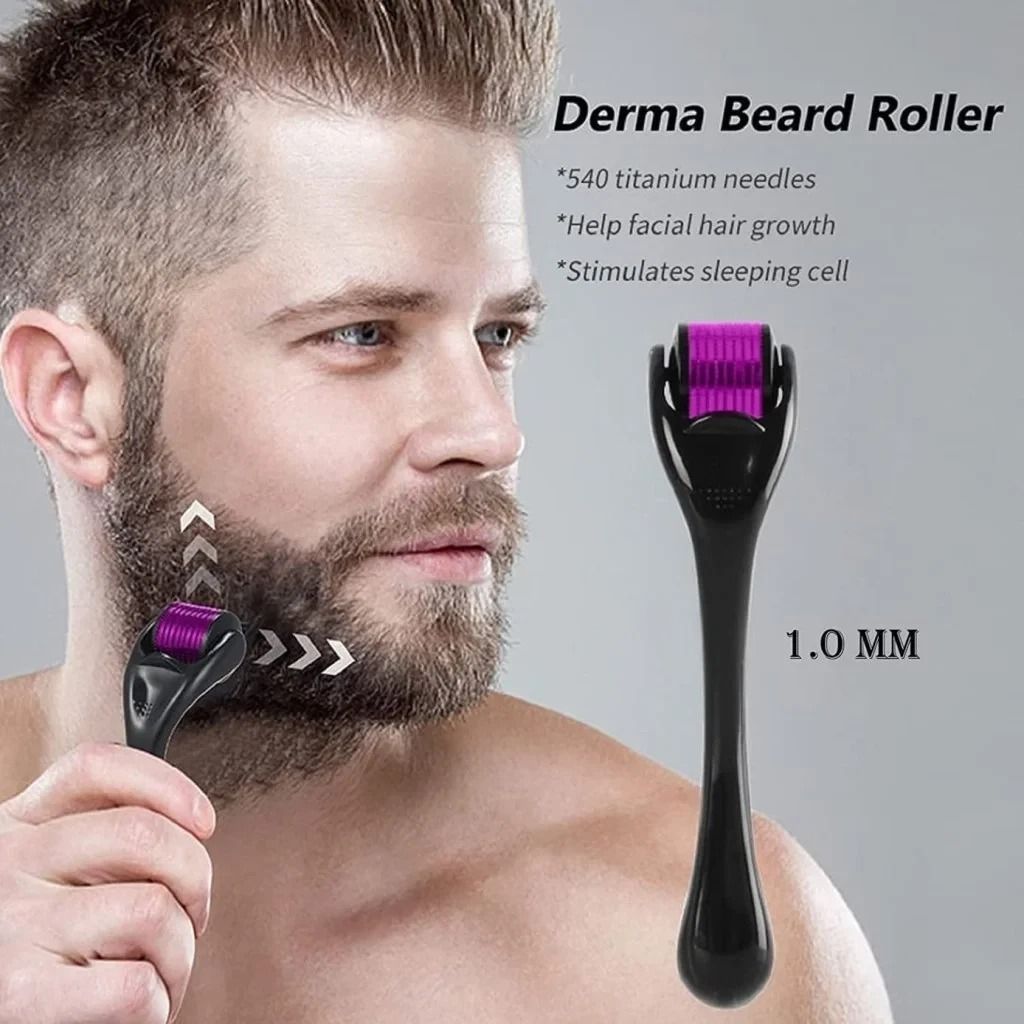 540 Titanium Microneedle Derma Roller For Hair  Beard Regrowth AntiHair Loss Skin Rejuvenation  Col 7