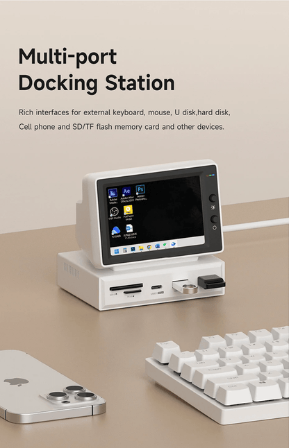 Hagibis Mini Hardware Monitor  RealTime System Display With USBC Hub 1