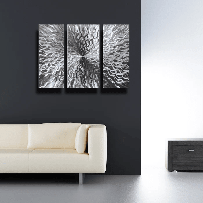Modern Abstract Metal Wall Sculpture Art Contemporary Painting Home Decor 2