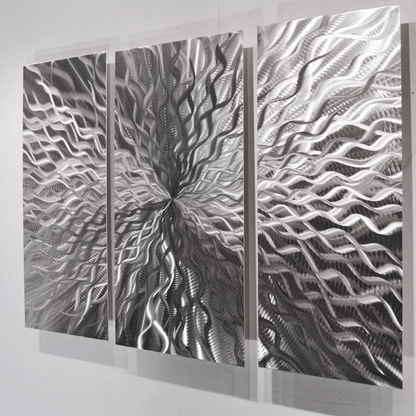 Modern Abstract Metal Wall Sculpture Art, Contemporary Painting Home Decor