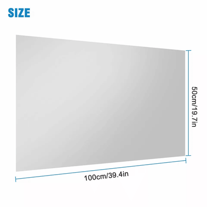 Self Adhesive Mirror Reflective Wall Sticker Film Bendable PET Kitchen  Home Decor 6